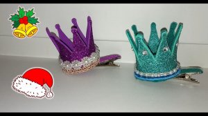 Корона на заколке для маленькой принцессы