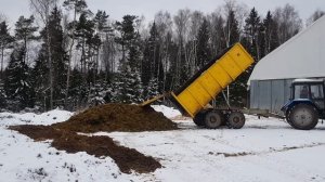 сломался МОЛОКОВОЗ. чистим ферму от навоза в 2 трактора МТЗ 82.1 кун "Большая Земля" & ПСТ - 6