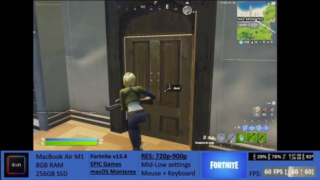 M1 MacBook Gaming - Fortnite v13.4 - macOS - Steam - смотреть онлайн