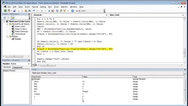 #162-Fun with VBA: How to Create an Educational Game in Excel | Learn Color Names (2021)