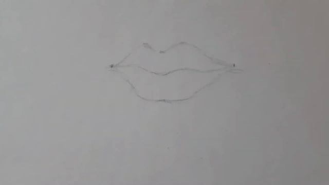 Как нарисовать губы карандашом. Поэтапно смотреть онлайн