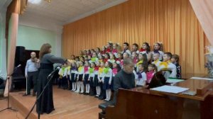 Небесная скрипка  (музыка  В. Плешака, слова  Е. Пальцева) - Младший хор Радуга