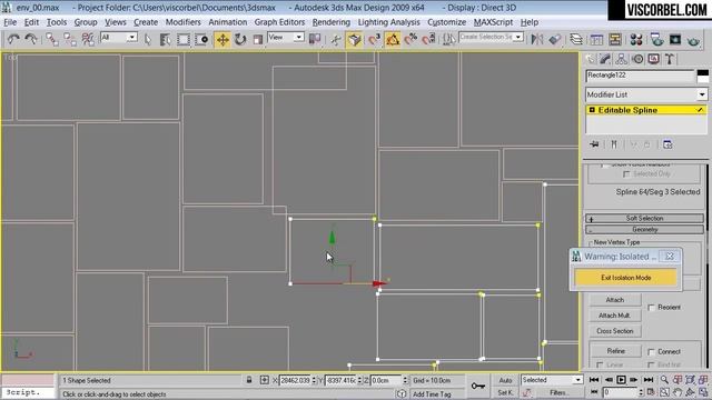 Экстерьер в 3ds max с нуля. Часть 10. "Земля и тротуар"