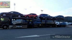 Работа на автовозе. Пример загрузки 7 автомобилей. ч.2