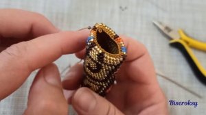 Добавляем или убираем бисеринку в бисерный жгут.