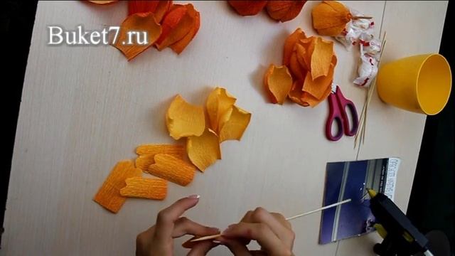 Мастер-Класс "Осенняя палитра" часть 1. Букеты из конфет своими руками