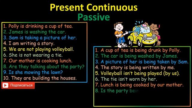 14. Английский (Тренировочные упражнения): PRESENT CONTINUOUS PASSIVE (Max Heart)