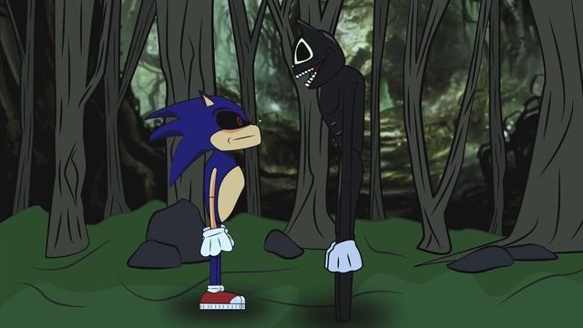 Соник EXE напал на мультяшного кота. sonic exe VS cartoon cat смотреть онлайн