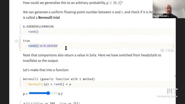 Sampling and random variables | MIT Computational Thinking Spring | Lecture 9 смотреть онлайн