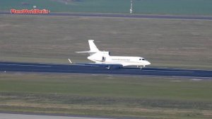 Private Dassault Falcon 7X [TC-KMR] landing in Berlin SXF