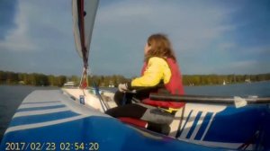 Парусный спорт . Тренировка после школы . Хлебниково .Яхта zoom8