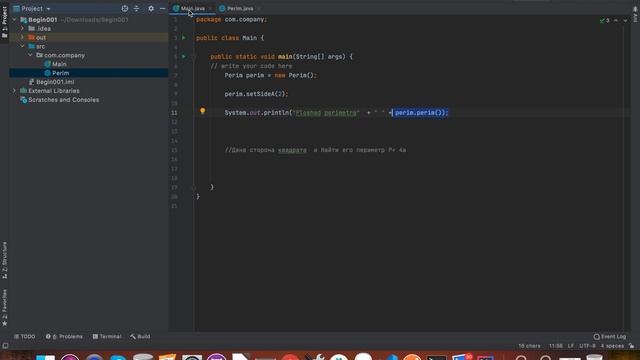 Найти периметр P= 4a // ЗАДАЧИ JAVA ДЛЯ НАЧИНАЮЩИХ