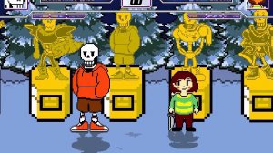 Mugen Undertale Characters Intro 2 + Carrot Papyrus Floe Victory Pose