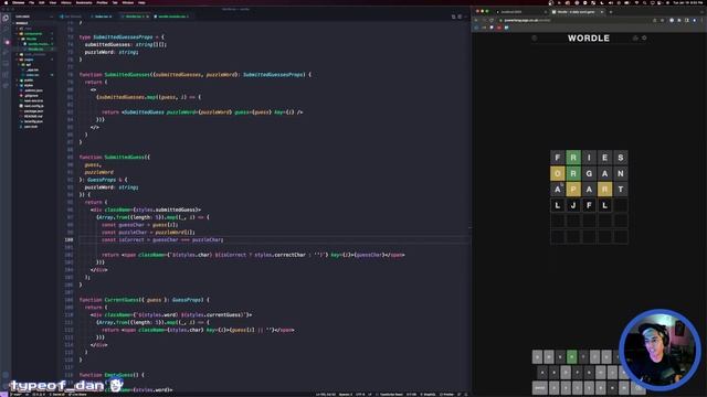 Creating a Wordle clone with React and TypeScript [Live Stream pt 1] смотреть онлайн
