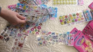 КУЧА НАКЛЕЕК И БЛОКНОТОВ НАШИ ПОКУПКИ ДЛЯ ГИМНАСТИК  ПЕРЕДАЕМ ПРИВЕТИКИ!