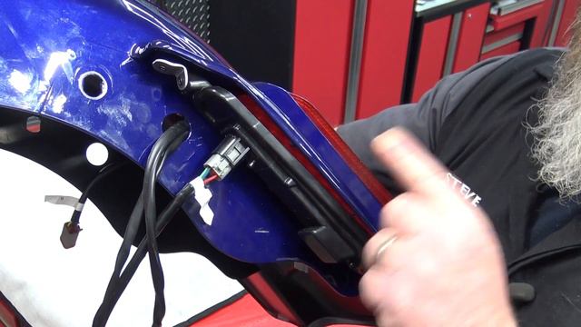 Install CVO Tailights In Dominator Fender   HOW TO Advanblack Install CVO Tailights In Dominator Fe
