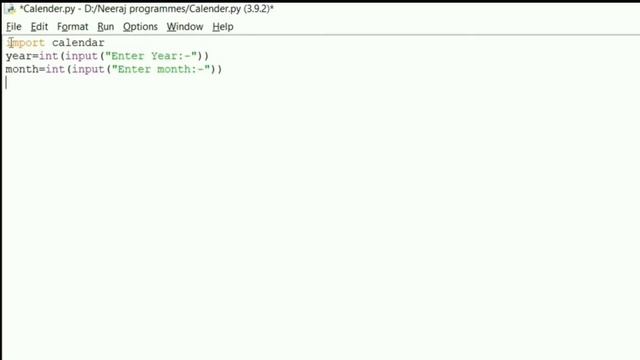 User Inputted Calendar Using Python |The calendar module смотреть онлайн
