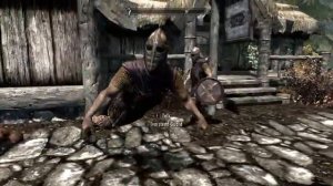 Skyrim character animation glitch