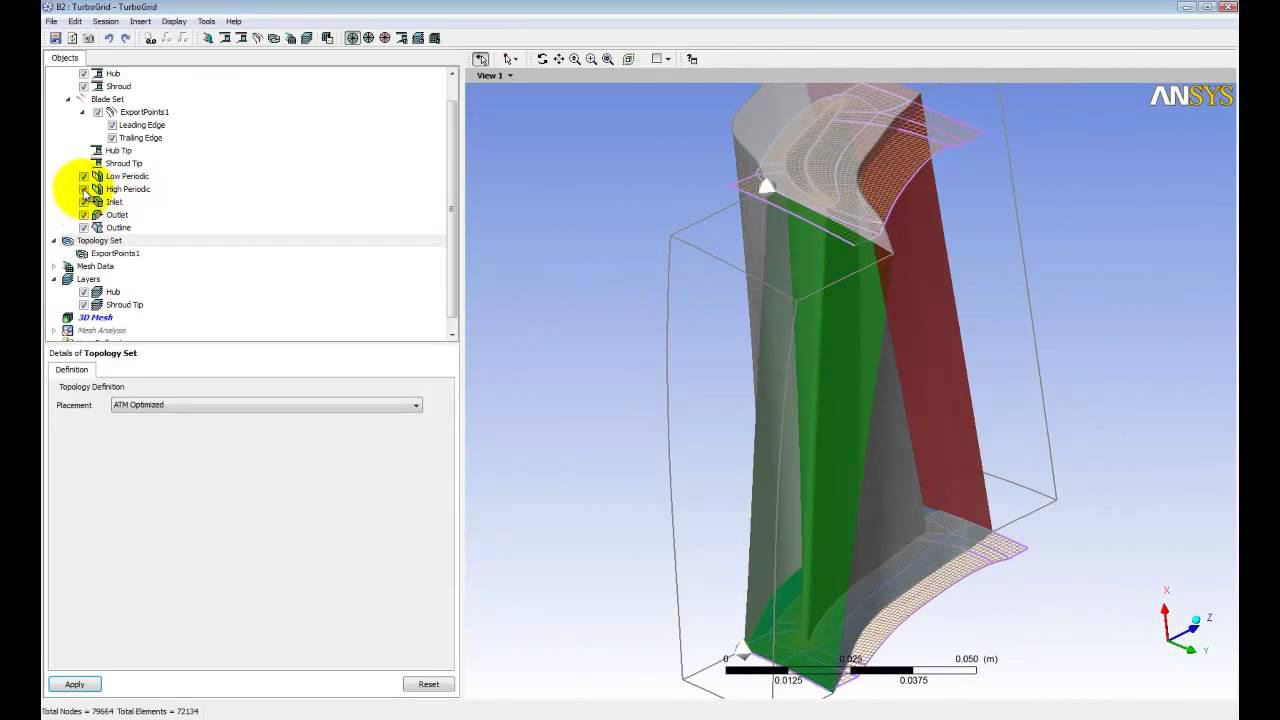 Создание сеточной модели лопаточного венца в Ansys TurboGrid