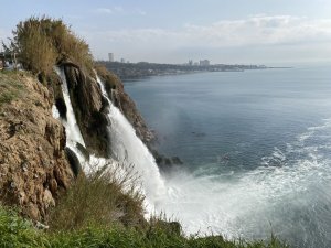 Январская прогулка на водопад Нижний Дюден в Анталии, Турция...