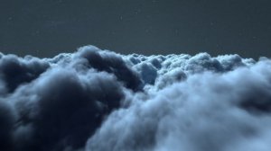 Бесплатный Видео Футаж Облака Ночью - Полёт через облака.  Бесконечный Бесшовный цикл