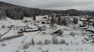 Первый снег в Сибири #красноярский_край #курагинскийрайон #Деревня_Гуляевка#