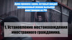 Дума приняла закон, который вводит миграционный режим высылки иностранцев из РФ