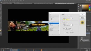 Как сделать игровое оформление канала в Adobe Photoshop за 5 минут.