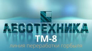 Линия по переработке горбыля ТМ-8 на производстве