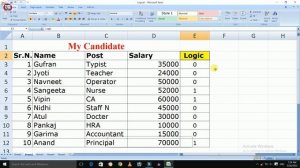 How To Use Logical option in excel? || Excel पर Logic Function का उपयोग करना