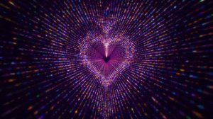 Purple Heart Tunnel Shaped Particles Overlay Background Loop Video Love 4k💜Particles Heart Animatio
