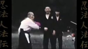 Ниндзя. Ниндзюцу. Такамацу Тосицугу проводит тренировку для учеников Хацуми.