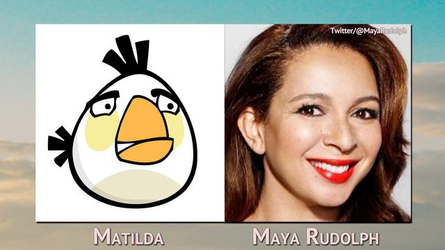 The Angry Birds Movie | Real Angry Birds vs Voice Cast vs Game Characters смотреть онлайн