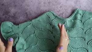 Вязание ажурного топа с рукавами "крылышки"  #топ_Ajoure. Мастер-класс