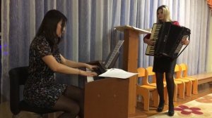 Дуэт фортепиано и аккордеона "Актриса" Ю.Весняк