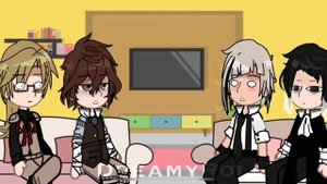 Bsd react to chuuya nakahara as kokichi ouma(Lazy??)(bit of soukoku)