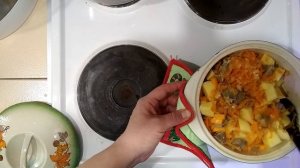 Желудки индейки с картофелем