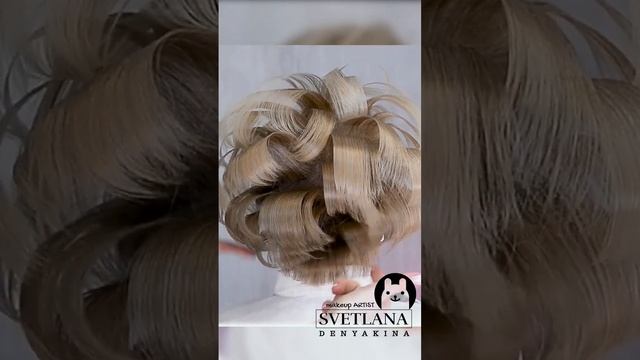 Преображение Укладка объёмная на короткие волосы утюжком. #прически #hairstyle #shorts #short #hair