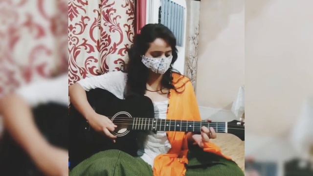 NationalAnthem on Guitar Tab by Shweta Nigam iluThe Mask Girl HappyIndependenceDay JaiHind
