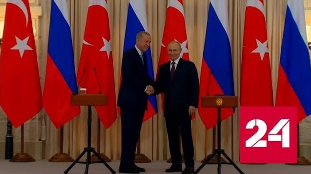 Путин и Эрдоган отметили важность прошедших в Сочи переговоров - Россия 24 