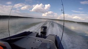 Обкатка. Mercury 80 и Волжанка Leged Fish 49. река Обь.