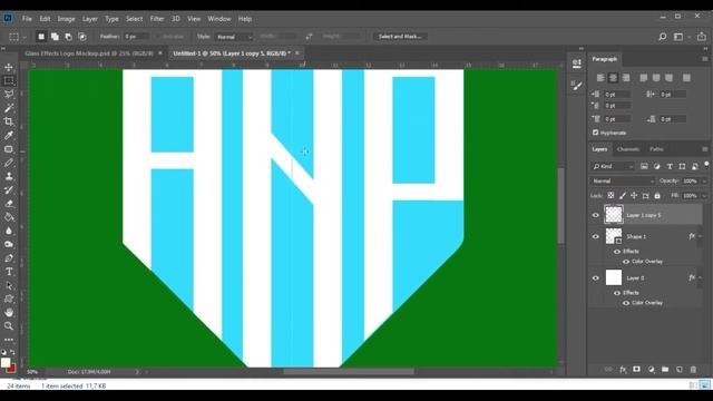 CARA MUDAH DESAIN LOGO MONOGRAM DI PHOTOSHOP