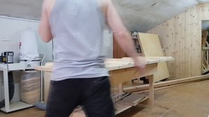 Большой садовый стол. Начало.