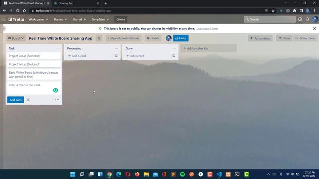 #1 Project Planning Using Trello | Node Js React Js Real-Time White Board Sharing App смотреть онлайн