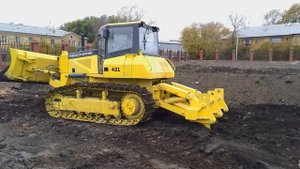 Бульдозер Резонанс. Работа рыхлителем