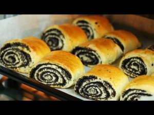 Любимые булочки с маком  Воздушные, мягкие и вкусные