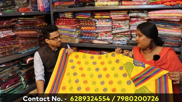 100 Count Mulmul Cotton Saree Wholesaler ?| Latest Batik Malmal Designs | COD AVAILABLE ? | KOLKATA смотреть онлайн