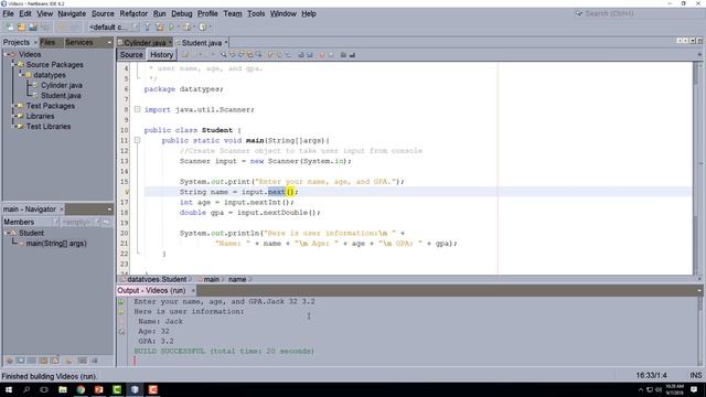 Taking user input with the Scanner class in Java, Part II смотреть онлайн