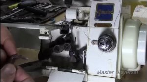 Yamata FN 10-4D. Как правильно поставить петлители в оверлок. Видео №49.