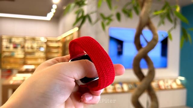 Ремешок Deppa Band Mono для Apple Watch 38/40 mm, нейлоновый (Красный) смотреть онлайн